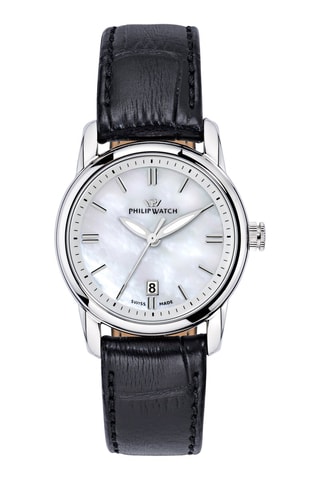 Montre à quartz en cuir Kent - Rose et argenté
