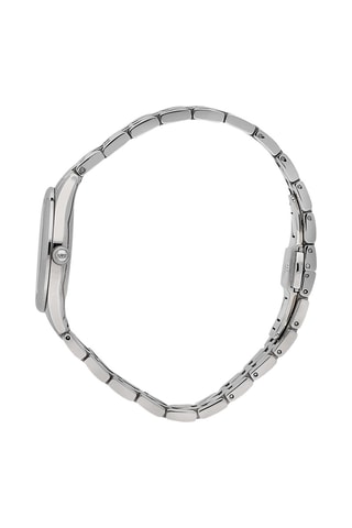 Montre à quartz en métal et nacre Marilyn - Argenté et blanc