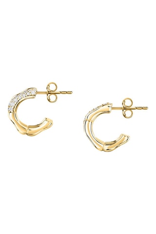 Demi-créoles Essenza - Argent plaqué or jaune - Morellato