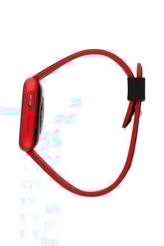 Montre connectée S-04 - Noir et rouge