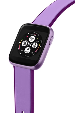 Montre connectée S-04 - Lilas et noir