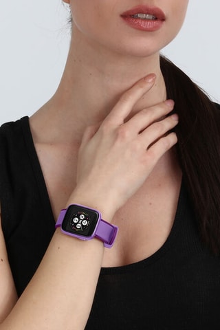 Montre connectée S-04 - Lilas et noir