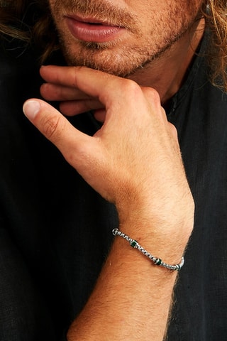 Bracelet Premium - Argenté et vert