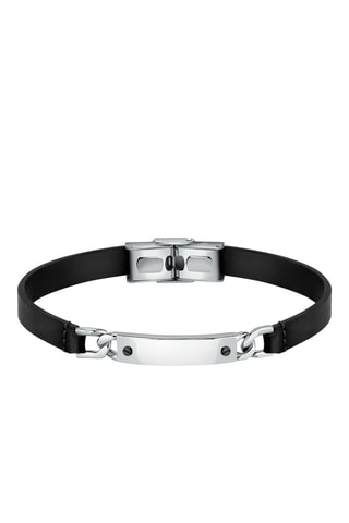 Bracelet Moody - Cuir et plaqué ion noir - Morellato