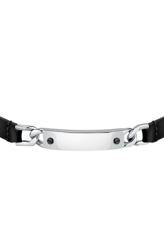 Bracelet Moody - Cuir et plaqué ion noir - Morellato