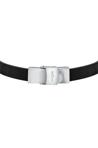 Bracelet Moody - Cuir et plaqué ion noir - Morellato