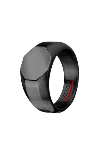Bague Basic - Plaqué ion noir - Sector
