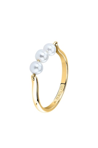 Bague Perle - Argent plaqué or jaune - Morellato