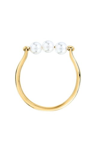 Bague Perle - Argent plaqué or jaune - Morellato