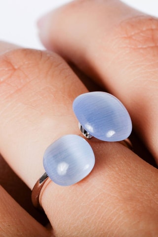 Bague Gemma - Argent et œils-de-chat - Morellato