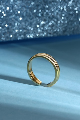Bague - Argent plaqué or jaune