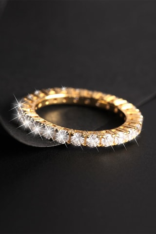 Bague - Argent plaqué or jaune