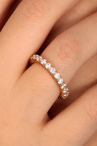 Bague - Argent plaqué or jaune