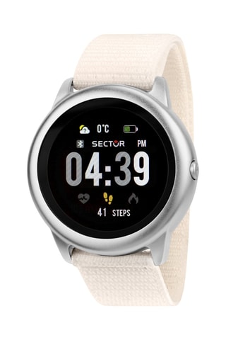 Montre connectée S-01 - Blanc et argenté