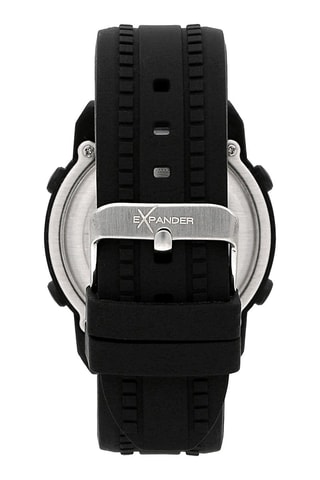 Montre digitale en polyuréthane - Chronomètre - Noir et rouge