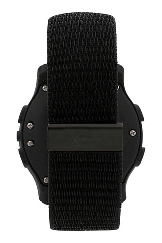 Montre digitale en nylon - Chronomètre - Noir