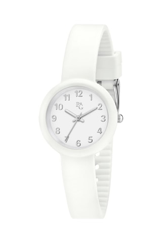 Montre à quartz en silicone Soft - Blanc