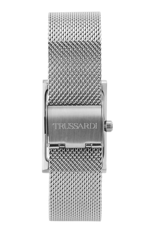 Montre à quartz en métal - Argenté et blanc