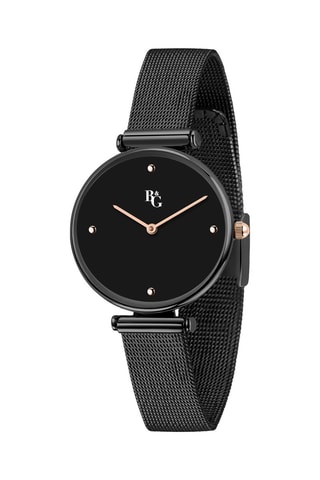 Montre à quartz en métal Chic - Noir