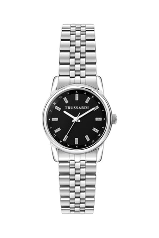Montre à quartz en acier T-Joy - Argenté et noir