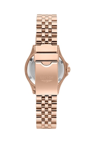 Montre à quartz en acier - Doré rose et rose