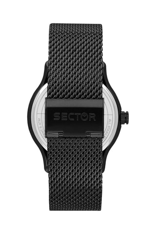 Montre à quartz en acier - Noir