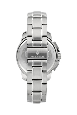 Montre à quartz en métal - Chronographe - Argenté et noir