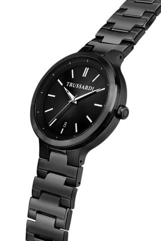Montre à quartz en acier Loud - Noir