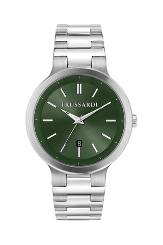 Montre à quartz en acier Loud - Argenté et vert