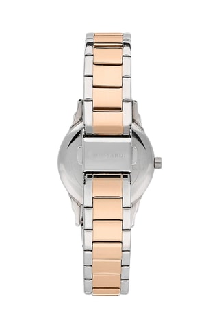 Montre à quartz en acier T-Bent - Argenté et doré rose