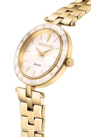 Montre à quartz en acier T-Shiny - Doré