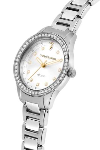 Montre à quartz en acier T-Sky - Argenté