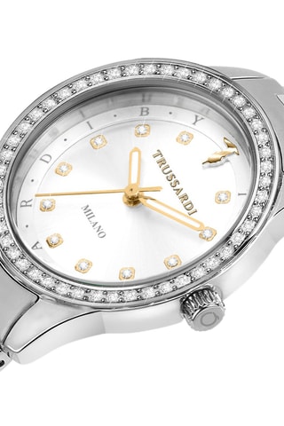 Montre à quartz en acier T-Sky - Argenté