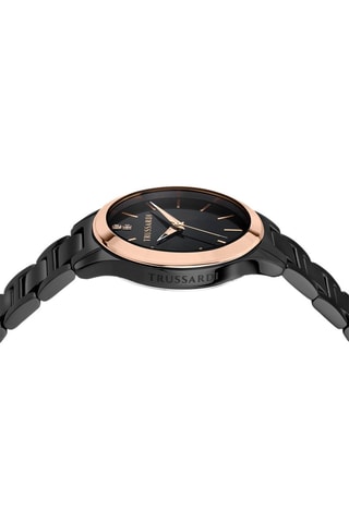 Montre à quartz en acier T-Sky - Noir