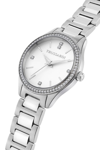 Montre à quartz en acier T-Sky - Argenté