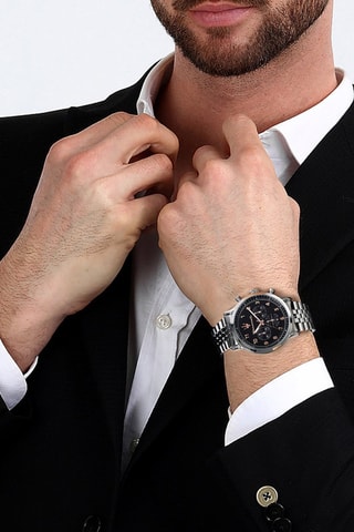 Montre en métal Epoca - Chronographe - Argenté
