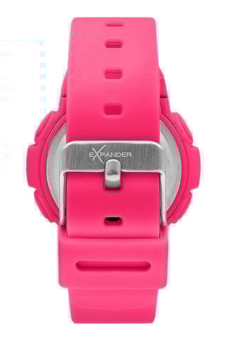 Montre digitale à quartz en polyuréthane EX-16 - Rose