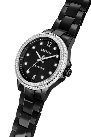 Montre à quartz en acier 230 - Noir