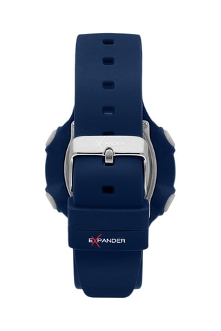 Montre digitale à quartz en silicone EX-43 - Bleu