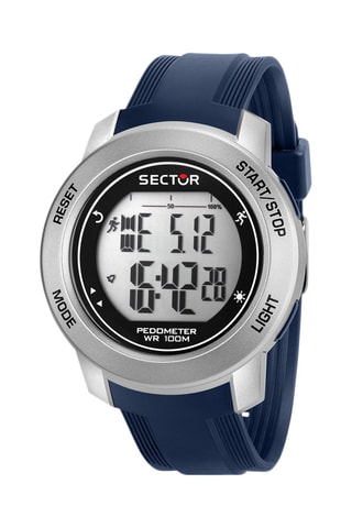 Montre digitale à quartz en polyuréthane EX-37 - Bleu
