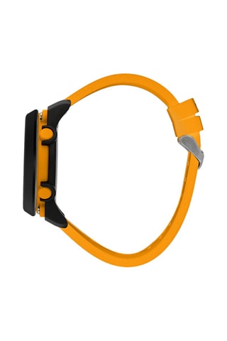Montre digitale à quartz en silicone EX-38 - Orange et noir