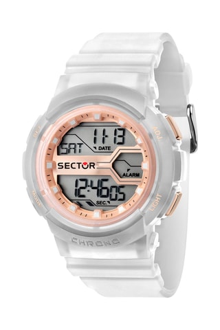 Montre digitale à quartz en polyuréthane EX-39 - Transparent