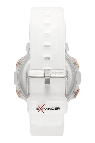 Montre digitale à quartz en polyuréthane EX-39 - Transparent
