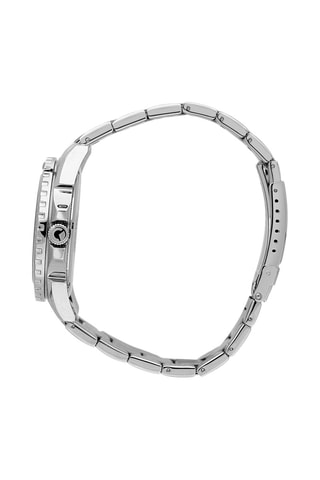 Montre à quartz en acier 450 - Argenté et noir