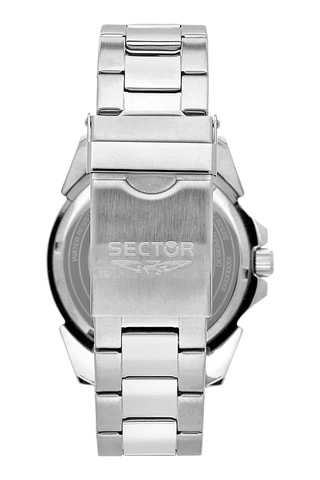Montre à quartz en acier 450 - Argenté et noir