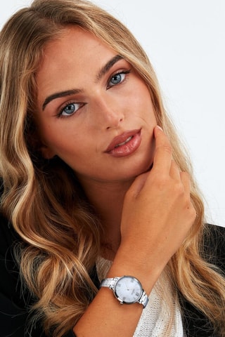 Montre à quartz en métal et nacre Poetica - Argenté et gris clair - Morellato