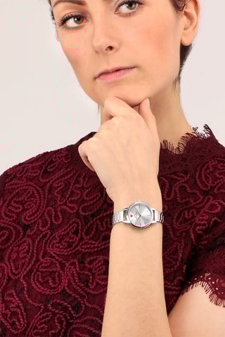 Montre à quartz en acier - Argenté