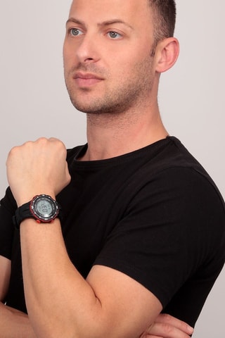 Montre digitale en silicone et plastique Ex-26 - Noir - Sector
