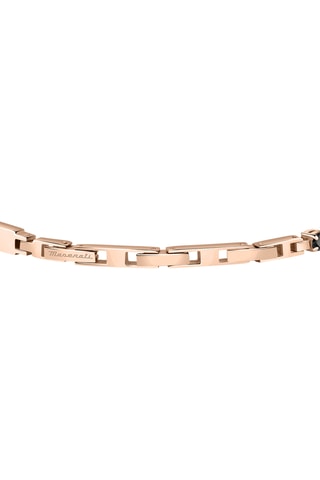 Bracelet Tennis - Plaqué ion or rose et plaqué ion noir