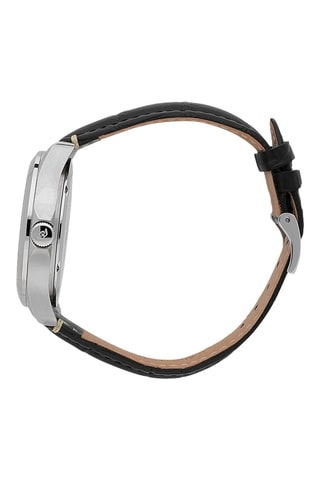 Montre automatique en cuir Blaze - Noir